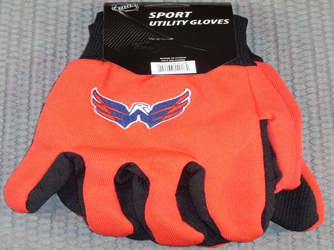 NHL Washington Capitals Utility Gloves Red w/ Black Palm by FOCO Cover