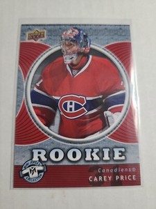 2007-08 Upper Deck Carey Price Mini Jersey #126 Rookie Montreal Canadiens 