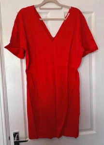 Supertrash Dallas Dress Tomato Red - BNWT £120 - Size 12 - Picture 1 of 4