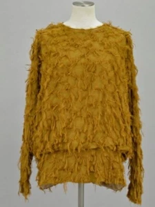 Chloe Rayon Tops Cut and Sewn Shirt Blouse Size 36 TAN Made in Madagascar 14HHT4 - Picture 1 of 9