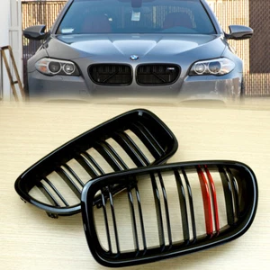 Front Grille For BMW F10 F11 Sedan Touring M Look Gloss Black 11-16 Red Metallic - Imagen 1 de 5