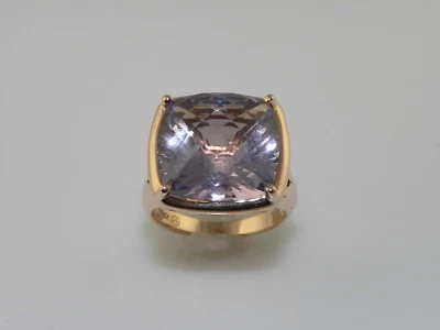 LADIES ESTATE ROSE GOLD AMETHYST RIGHT HAND COCKTAIL RING - Image 1 of 4