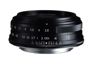 Voigtlander X-Mount 18mm F2.8 COLOR-SKOPAR Aspherical, for Fuji Black BRAND NEW - Picture 1 of 4