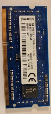二手 金士顿 4GB 1Rx8 PC3L-12800S-11-13-B3 SODIMM TSB16D3LS1MNG/4G 内存 RAM — 第 1/2 张图片