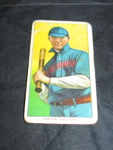 1909-11 T206 Ed Karger ~Fair ~Cincinnati Reds ~ Piedmont 150 Back - Picture 1 of 2