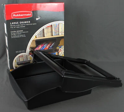 Rubbermaid gaveta grande armazenamento com caixa original, folha de alumínio, envoltório, despensa - Imagem 1 de 4