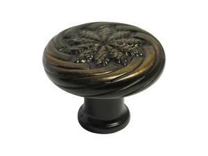 New Antique Brass Kitchen Bathroom Cabinet a wheat design Knobs 30mm - Picture 1 of 2