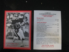 Condredge Holloway ( Tennessee)  2000 Jogo CFL HOF card # 1F