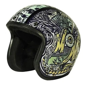 Casco de carcasa Daytona CRUISER más pequeño DOT 3/4 con casco de motocicleta dinero DC6-M - Imagen 1 de 6