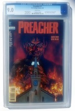 PREACHER #1 CGC 9.0 DC Vertigo 1995 Garth Ennis, 1st App. Jesse Custer, Tulip