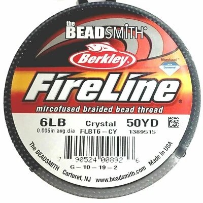 FireLine Cuentas Hilo Cordón Cuentas Cuentas 4LB 6LB 8LB Cristal Humo 50 yardas Joyería Foto 1 de 4