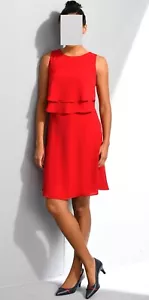 Alba Moda Kleid mit modischen Volants rot Gr. 42 0519581957 (G) - Bild 1 von 6