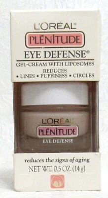 Loreal Eye Defense Plenitude Envejecimiento, Líneas e Hinchazón Nuevo 0.5 OZ Vintage Foto 1 de 4
