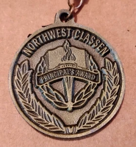 2013 OKC N.W. CLASSEN HIGH SCHOOL PRINCIPAL'S QUEST AWARD  1- 7/8" MEDALLION - Picture 1 of 2