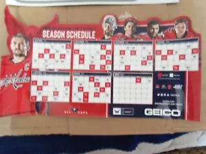 Washington Capitals 2019/2020 Season Schedule Magnet SGA - Picture 1 of 1