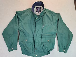 J.G. Hook Green Jacket Men's Size Large Full Zip + Snap Closure 5 Front Pockets - Picture 1 of 19