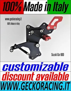 REARSETS ADJUSTABLE PEGS SUZUKI GSR 600 GSR600 - Foto 1 di 12