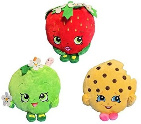 3pcs Plush Toys Collection - Kookie Cookie, Apple Blossom, Strawberry Kiss - 6" Cover