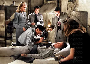 Humphrey Bogart & Lauren Bacall In To Have and Have Not RARE COLOR Photo 537 - Bild 1 von 1