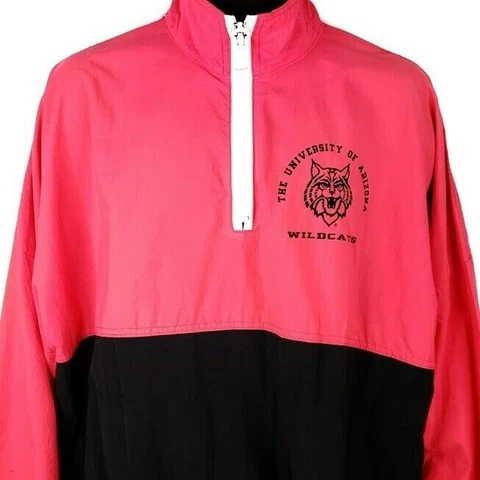 Arizona Wildcats Windbreaker Jacket Vintage 90s University Made In USA Size XL Cover