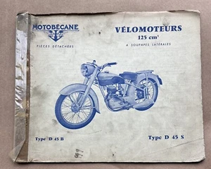 Motobecane Motoconfort Velomoteurs 125 cm3 Typ D45 BS Ersatzteilkatalog Französisch - Bild 1 von 2