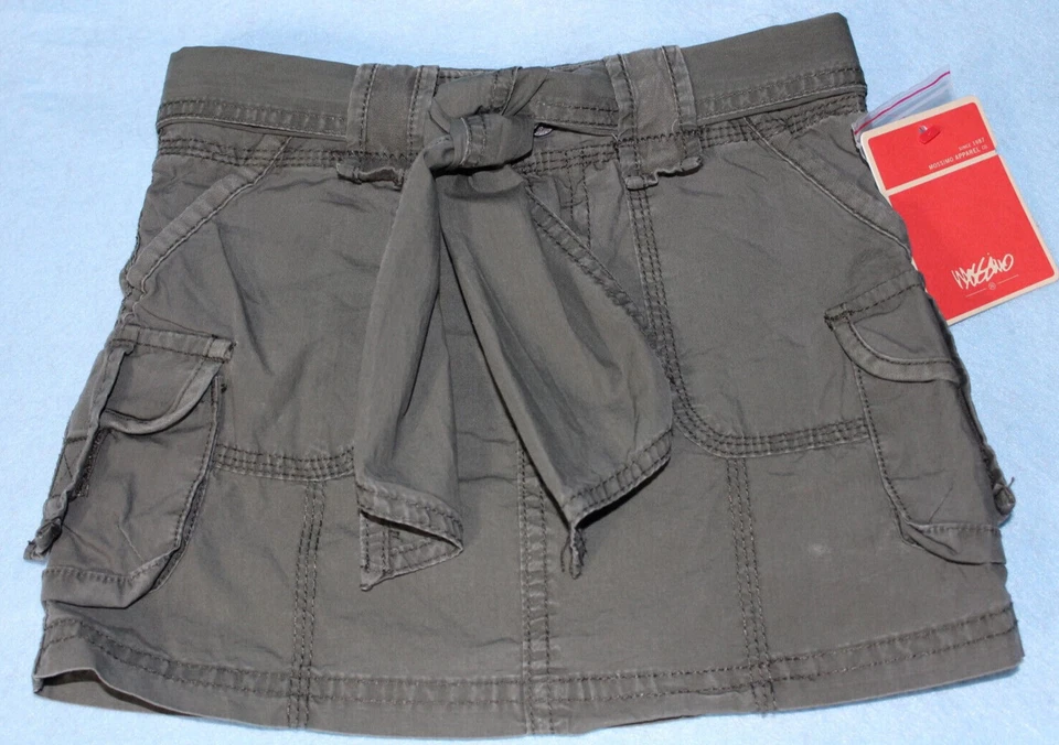 Новый маленьких девочек Mossimo оливковый хаки зеленый мини юбка XS (4-5) см. измерения * - Изображение 1 из 4