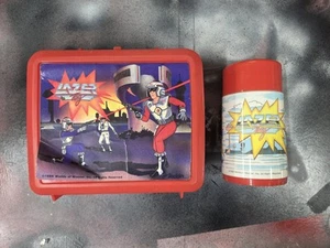 Vintage 1986 Worlds of Wonder LAZER TAG Lunchbox & Thermos Aladdin Red Laser - Picture 1 of 7