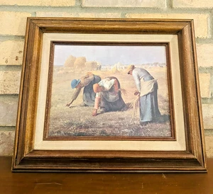 Antique Framed Print The Gleaners Jean Francois Millet 13X15; Framed in France - Picture 1 of 7