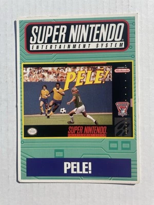 SNES Pele!   VIDPRO Card Toys R Us Display Card Super Rare Game Was Unreleased - Image 1 of 2