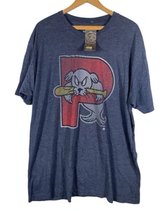 Portland Sea Dogs T Shirt Size 2XL XXL Mens NEW Graphic Knit Gray Salty - Picture 1 of 11
