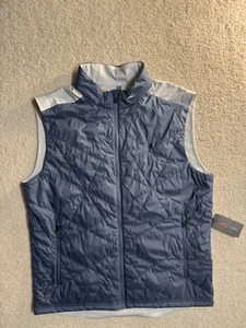 KJUS Men’s Retention Vest Golf Pro Cup Embroidered Size XXL 56 Steel Blue Color - Picture 1 of 14