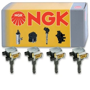 4 pcs NGK Ignition Coil for 1991-1995 BMW 318is 1.8L L4 - Spark Plug Tune Up nq - Picture 1 of 5