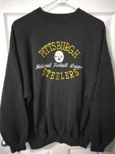 Vintage 1990s Pittsburgh Steelers Embroidered Sweatshirt Mens XL NFL Football - Bild 1 von 11