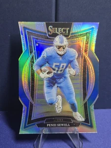 2024 Panini Select -Concourse Penei Sewell #87 Silver Prizm Detroit Lions 🔥💎 - Picture 1 of 5