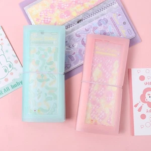 Slots Macaron Color Scrapbooking Storage Page Card Note Holder Sticker Storage - Picture 1 of 9