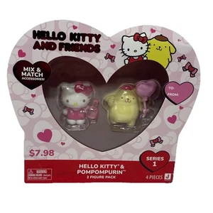 Hello Kitty & Friends POMPOMPURIN Valentines Day Ser 1 Figure 2 Pk - Picture 1 of 3