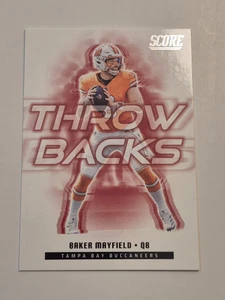 2025 Score Throwbacks #2 Baker Mayfield - Tampa Bay Buccaneers - Picture 1 of 2