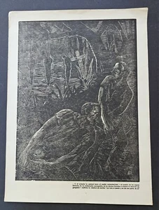 Vintage CUBAN Revolution Print #2 Portrays Fiery 1960 FIDEL CASTRO Havana Speech - Picture 1 of 7