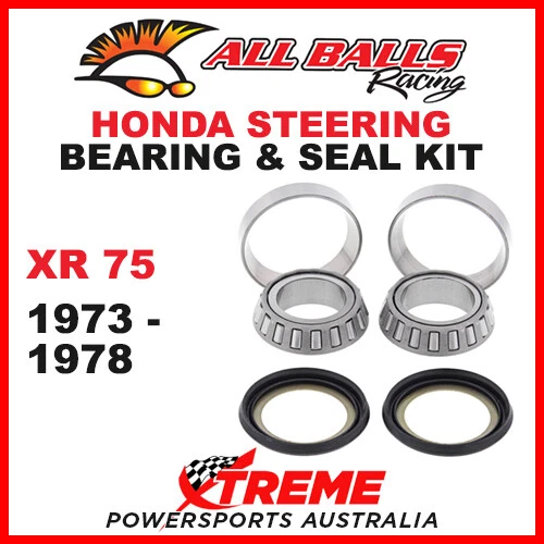 22-1002 Honda XR75 XR75 1973-1978 Cabezal de dirección Kit de cojinete y sello Foto 1 de 2