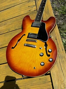 Epiphone Inspired By Gibson ES-335 Semi Hollow Body Electric Guitar Ice Tea - Picture 1 of 18