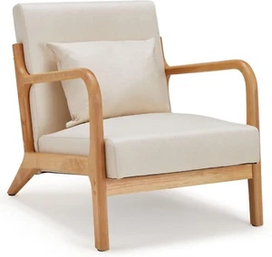 Mid-century Armchair Tub Chair Modern Reading Chair Accent Chair for Living Room - Picture 1 of 48
