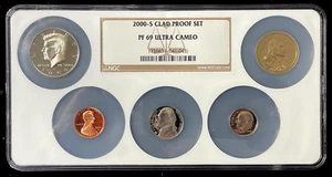 2000 S Clad Proof Set NGC PF69 Ultra Cameo in Oversized Holder-(bin9026Y) - Picture 1 of 2