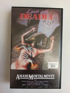 VHS LOVE ME DEADLY / AMAMI MORTALMENTE 1973 ed PARADISE 90 1995 La Necrofila - Imagen 1 de 2