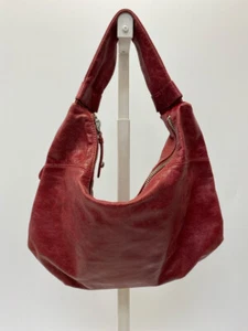 Hobo Red Leather Handbag - Picture 1 of 3