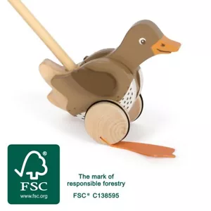 Neu Schiebetier Ente mit beweglichem Kopf von Small Foot - Bild 1 von 9