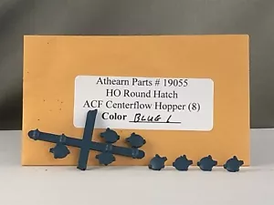 Athearn Parts - 8 Round Hatches for 55' Covered Hopper - # 19055 (Blue 1) - Picture 1 of 1