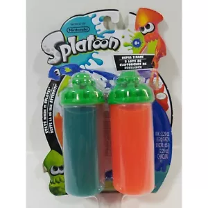 World of Nintendo Splatoon Splattershot Refill Blue & Orange Variants - Picture 1 of 4