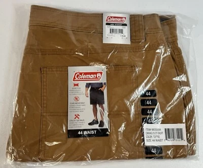 *NUEVO* Pantalones Cortos Utilitarios Coleman de Lona para Hombres Talla 44 Caramelo $70 Carga Foto 1 de 2