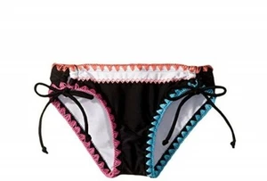 Hobie 173195 Kids Girls Stitch Detailing Bikini Bottom Swimwear Black Size 12 - Picture 1 of 2