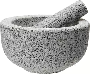 Granite Mortar and Pestle, 20 Cm Grey - Picture 1 of 12
